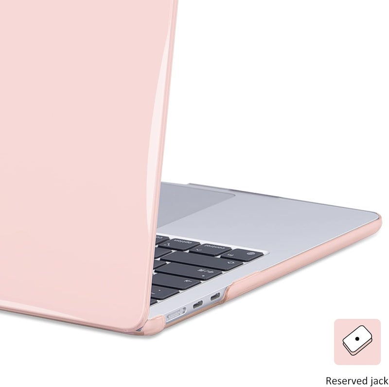 Eoocoo Case Compatible with MacBook Air 15 inch 2026 2025-2023 Release M4 A3241 M3 A3114 M2 A2941 Liquid Retina Display, Plastic Hard Shell Case & Keyboard Cover & Screen Protector, Crystal Pink - Image 3